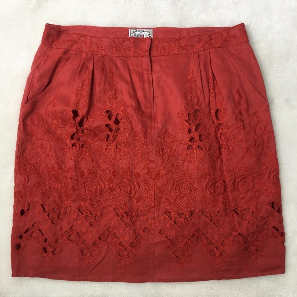 Anthropologie Yoana Baraschi Tomato Pocking Skirt - Picture 3 of 16
